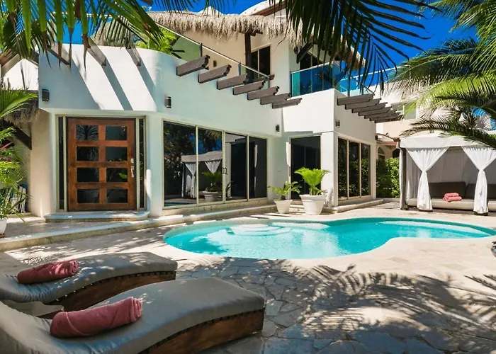 Zazil Ha Playa Del Carmen -9 Bedrooms For 20 Guests Villa